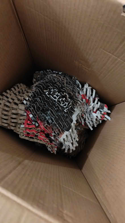 Photo of free Box with shredded cardboard (Merton SW19) #1