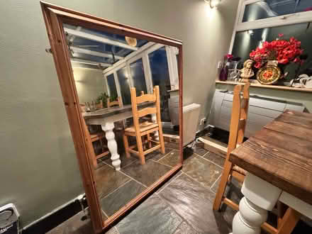 Photo of free Pine mirror , large (Maghull L31) #2