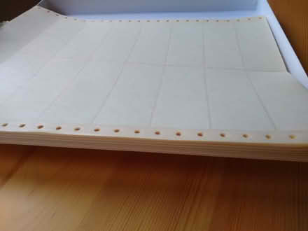Photo of free Sticky labels (for old printer) (South Abingdon OX14) #4