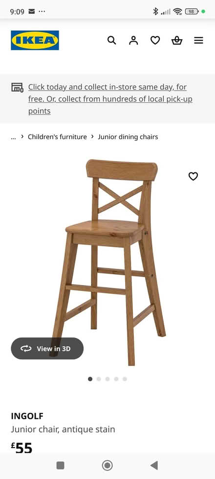 Photo of ikea junior chair (Walkley S6) #1