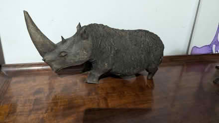 Photo of free Wooden rhino (King George's Park: SW18 4) #1