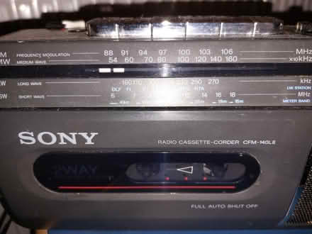 Photo of free Sony Radio/cassette player (Worcester Park KT4) #2
