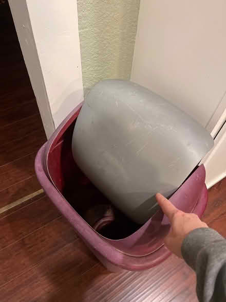 Photo of free Swingtop trash can (Riverside (Wood Streets) 92506) #3