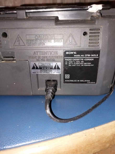 Photo of free Sony Radio/cassette player (Worcester Park KT4) #4