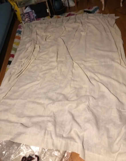 Photo of free Beige Cotton curtains (East Flatbush) #1