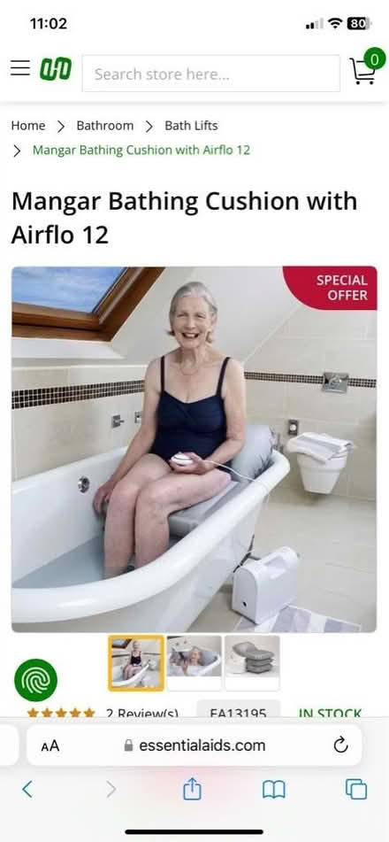 Photo of free Inflatable bathing cushion - needs new battery (Barons Court W14) #2