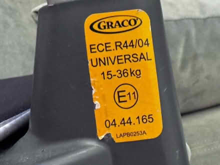 Photo of free Graco car booster seat (KT3 New Malden) #3