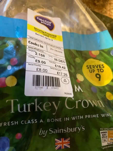 Photo of free Turkey Crown (Stapleford nottm) #1