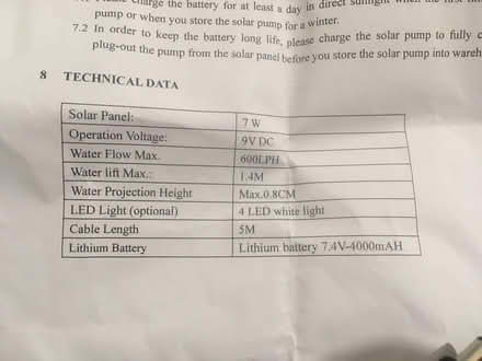Photo of free Solar water pump. (Exhall CV7) #3