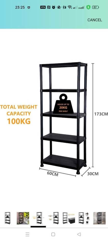 Photo of Shelf / storage unit / bookcase (SW15) #2