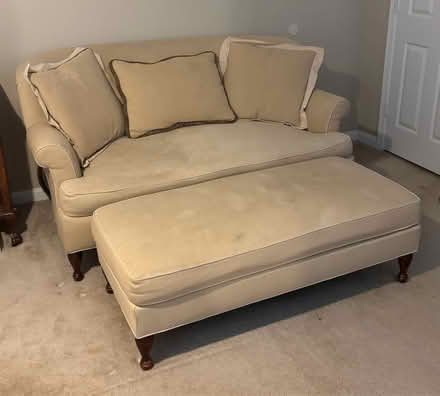 Photo of free Sofa, Full Mattress with Headboard (Ashburn) #2