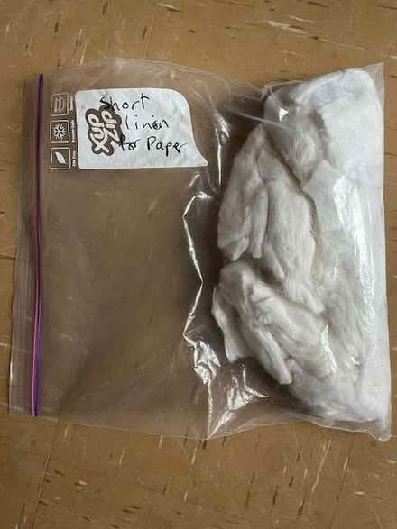 Photo of free short cut linen fibre (Bennetts End HP3) #1
