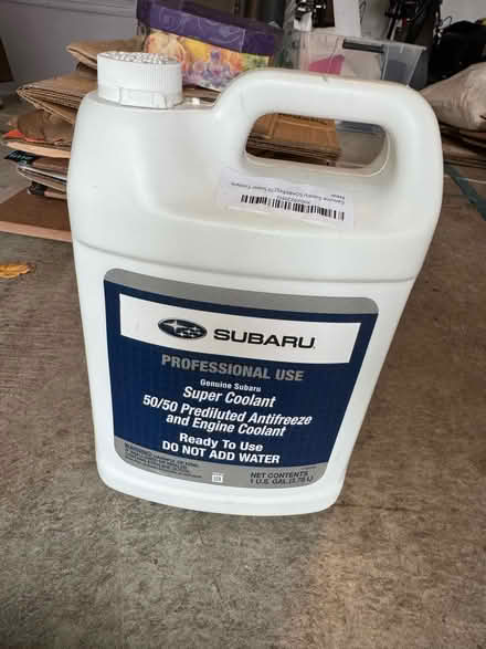Photo of free Subaru engine coolant (Mountain View Shoreline West) #1