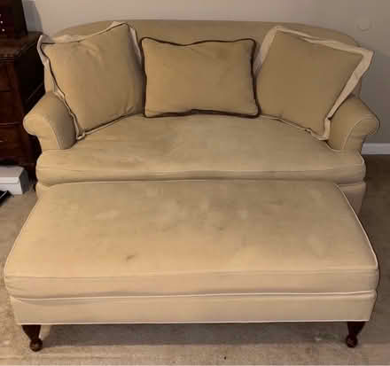 Photo of free Sofa, Full Mattress with Headboard (Ashburn) #1