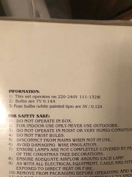 Photo of free Spare Christmas tree light bulbs (Lexden CO3) #2