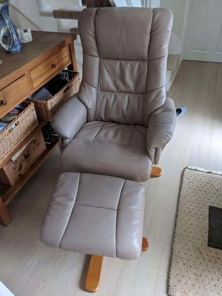 Photo of free Recliner chair and footstool (Lower Weston) #1