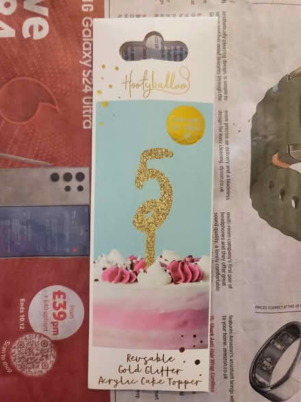 Photo of free Birthday cake topper (CV2) #1