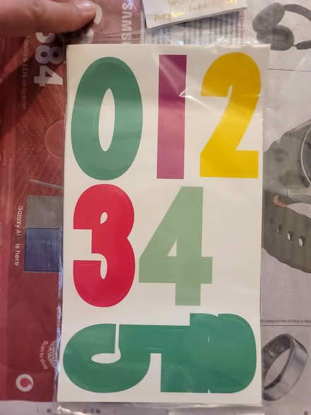 Photo of free Stickers numbers (CV2) #1
