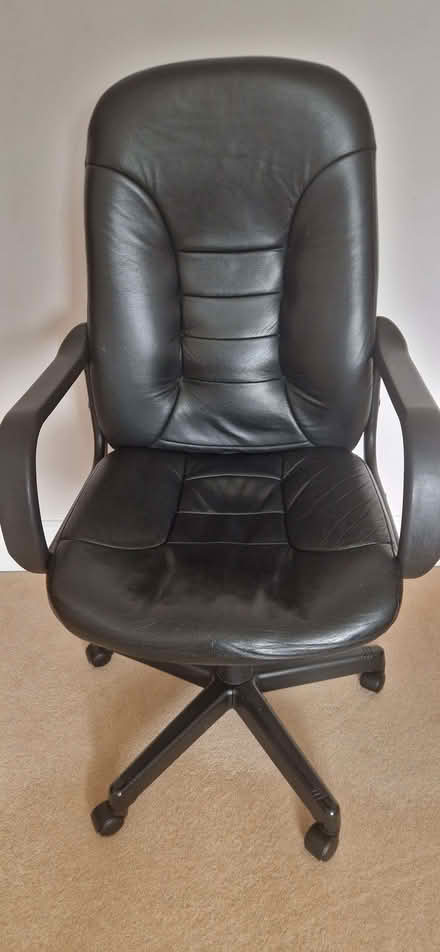 Photo of free Leather office chair (Richings Park SL0) #1