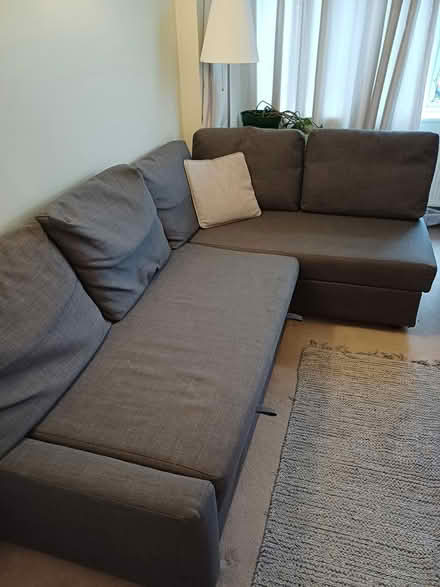 Photo of free Ikea Grey Sofa bed with storage (N11 1AP) #1
