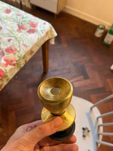 Photo of free Brushed Brass rounded door handles (SW15) #2