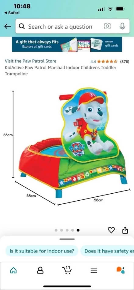 Photo of free Paw patrol trampoline (Goffs Oak EN7) #4