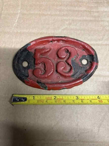 Photo of free Cast iron house number 53 (Peachcroft OX14) #1