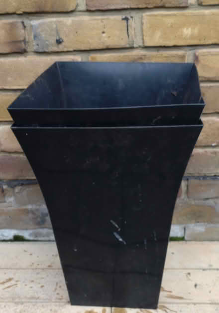 Photo of free Two black plastic planters (Sydenham, SE26) #1
