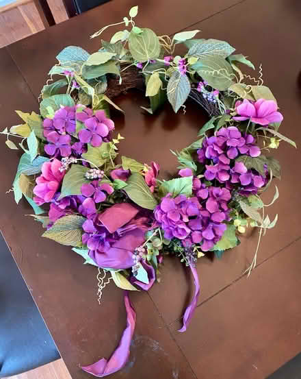 Photo of free Purple Floral Wreath (South Reston) #1