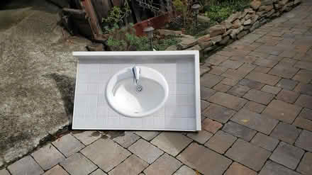 Photo of free bathroom vanity top with sink (Belmont) #1