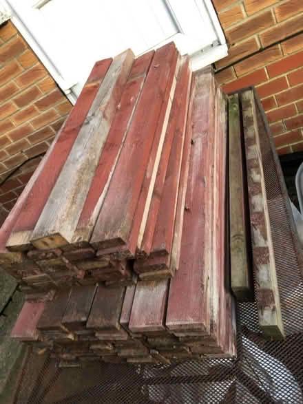 Photo of free Old decking balustrade wood (Birstall WF17) #2