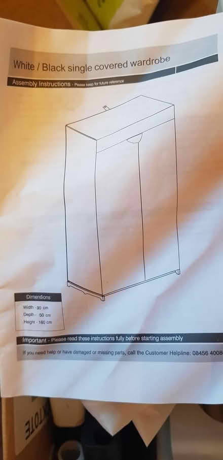 Photo of free Wardrobe Temporary (St Albans) #2