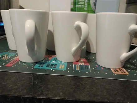 Photo of free 6 white cups (RG6) #2