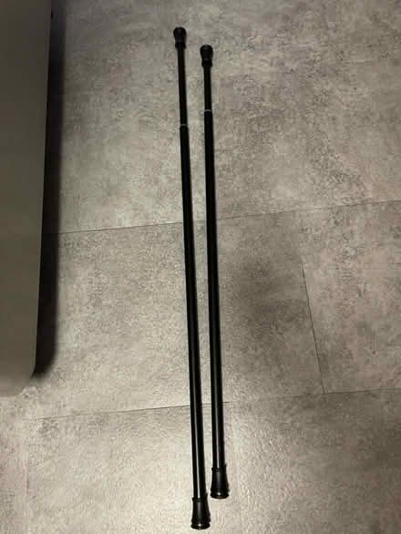 Photo of free Black tension rods (West Chester) #1