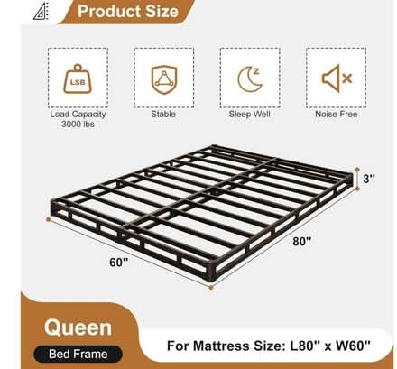 Photo of free Queen box spring 3" low profile (Roxbury. MA) #2
