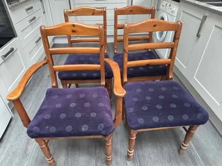Photo of free Pine table and chairs (Dereham Rd area NR2) #3