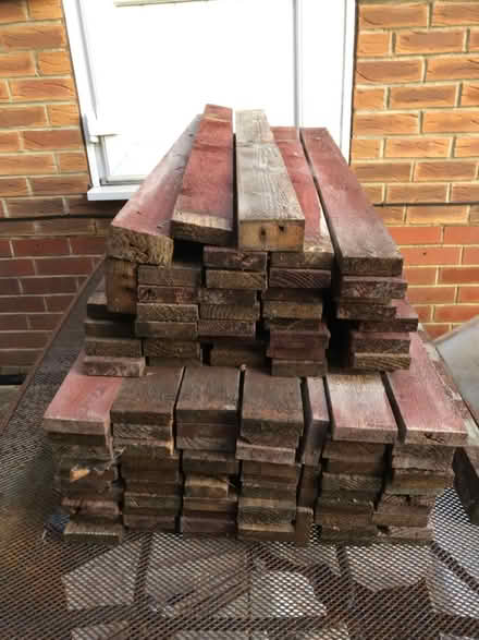 Photo of free Old decking balustrade wood (Birstall WF17) #1