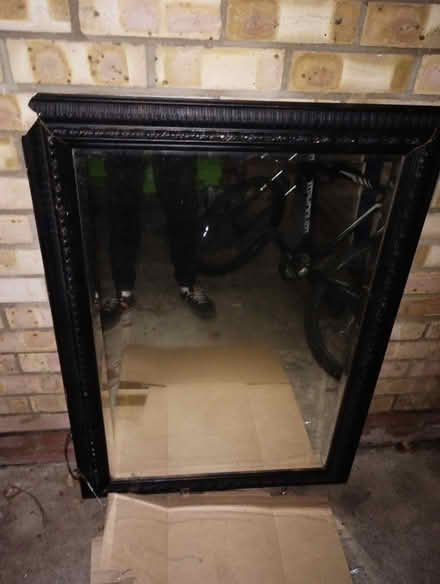 Photo of free Black framed wall mirror (Central Braintree) #1