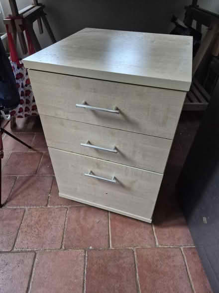 Photo of free Three drawer shelving unit (Desborough, HP11(High Wycombe)) #1