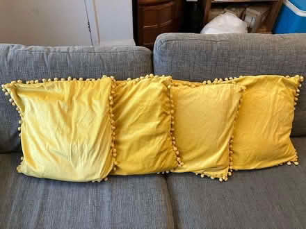 Photo of free Four yellow cushions (Kendal LA9) #1