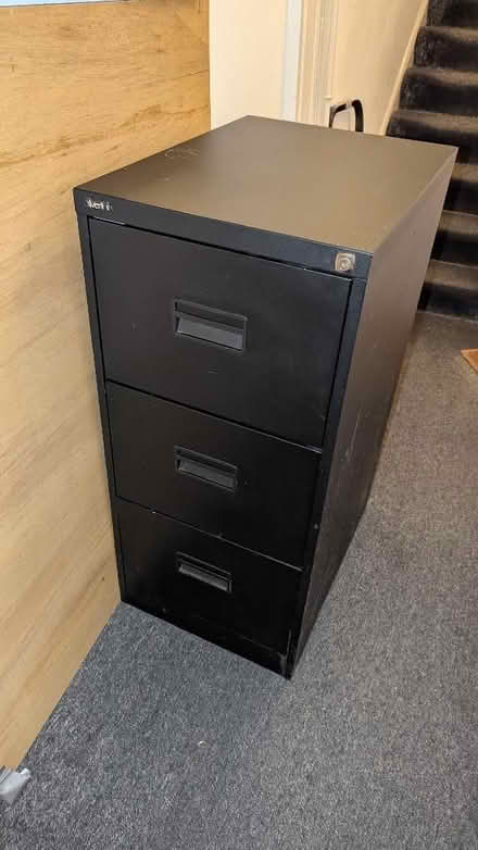 Photo of free 3 drawer filling cabinet - Black (Montpelier Road area BN1) #1