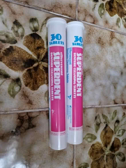 Photo of free Superdent denture cleaning tablets (Mackworth Estate DE22) #1