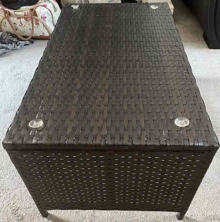 Photo of free Rattan Table with glass top (CH42) #2