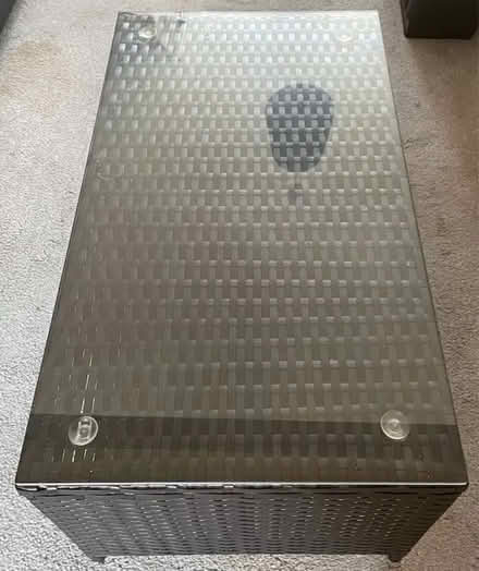 Photo of free Rattan Table with glass top (CH42) #4
