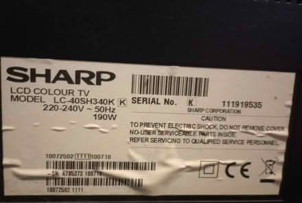Photo of free 46" Sharp LCD TV (Newtown, Wigan WN5) #3