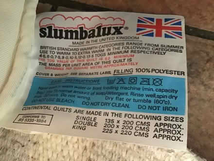 Photo of free Single duvet, for pet bedding? (Presteigne LD8) #1