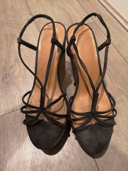 Photo of free Black wadge sandals (Norbury SW16) #1