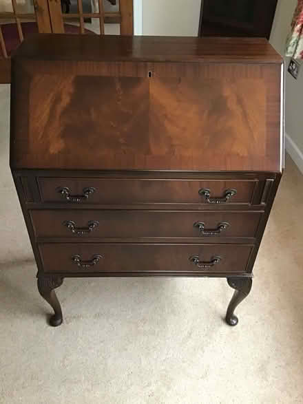 Photo of free Mahogany writing bureau (Great Asby CA16) #1