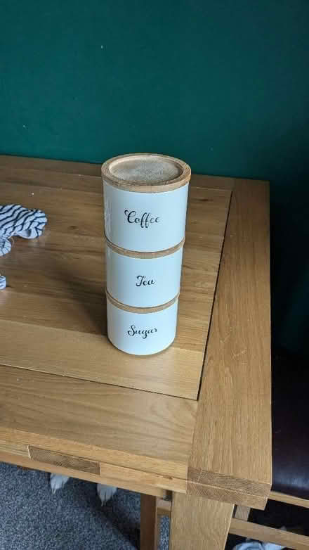 Photo of free Stackable tea coffee and sugar pots (Fence Houses DH4) #1