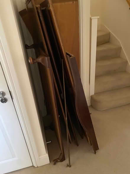 Photo of free Hardwood wardrobe (Marcham OX13) #2